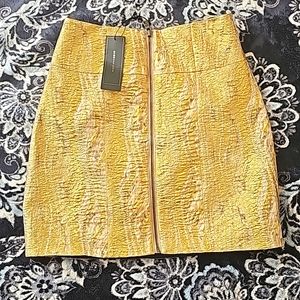 BCBG MAXAZRIA Mini Skirt Gold